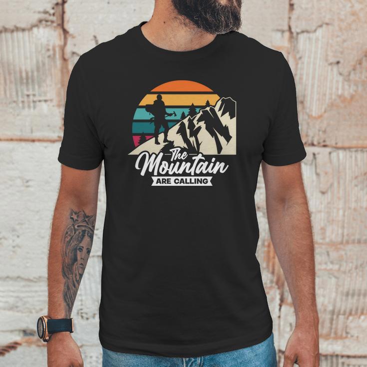 The Mountain Are Callingexplore Travel Lover Unisex T-Shirt Gifts for Him