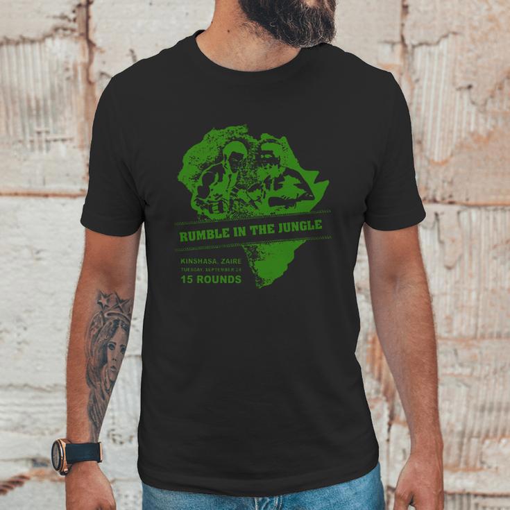 Muhammad AliShirt Rumble In The Jungle Poster Ali Vs Foreman Unisex T-Shirt Gifts for Him