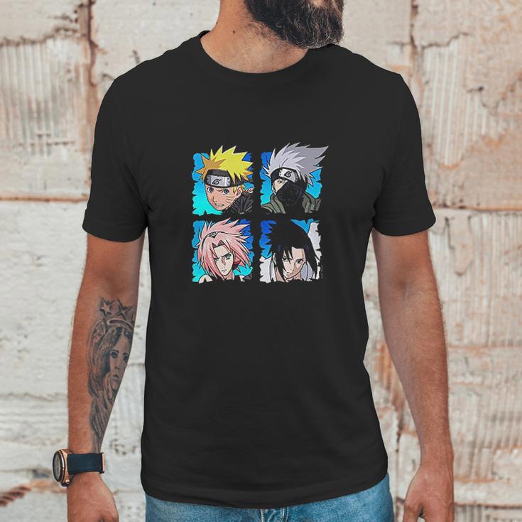 Naruto Shippuden 4 Heads Unisex T-Shirt Gifts for Him