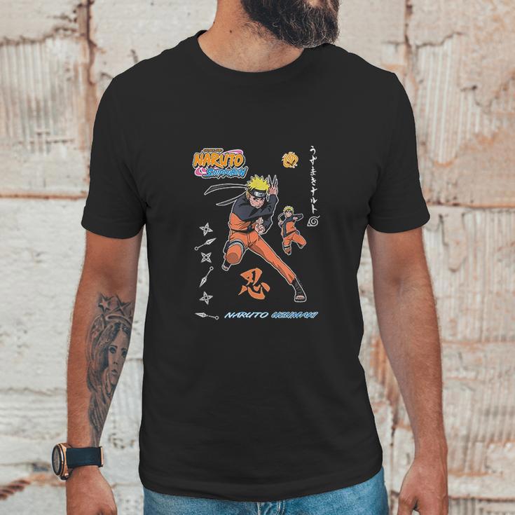 Naruto Shippuden Vintage Style Badges Unisex T-Shirt Gifts for Him