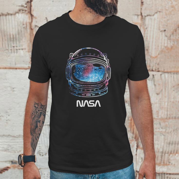 Nasa Galaxy Lineart Fill Helmet Unisex T-Shirt Gifts for Him