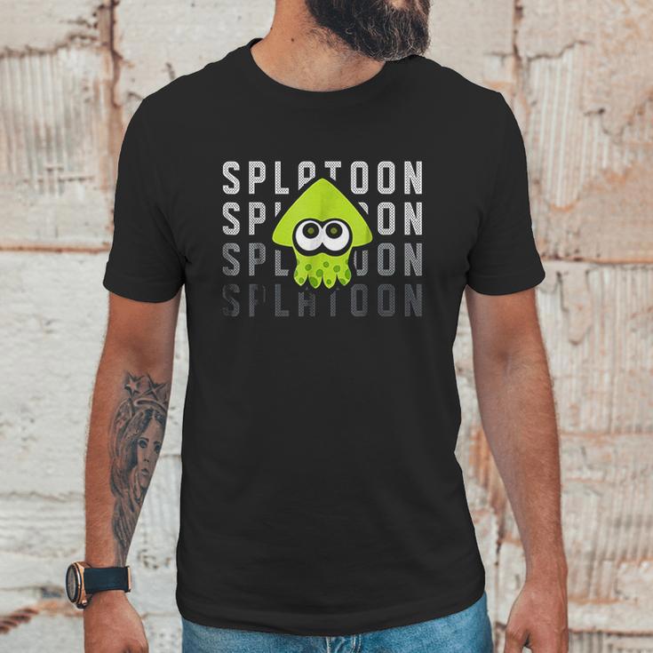 Nintendo Splatoon Gradient Green Squid Graphic Unisex T-Shirt Gifts for Him