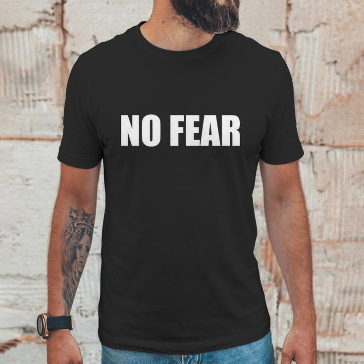 No Fear Word Imprint Unisex T-Shirt Gifts for Him