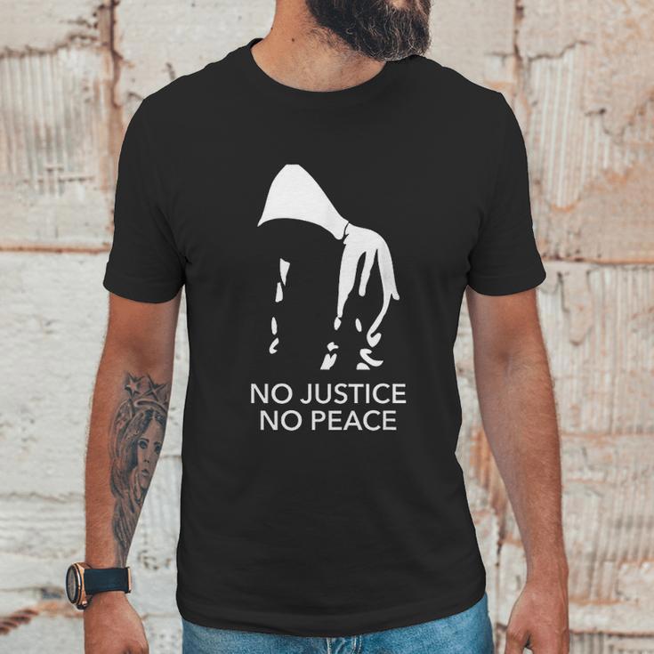 No Justice No Peace Black Lives Matter Unisex T-Shirt Gifts for Him