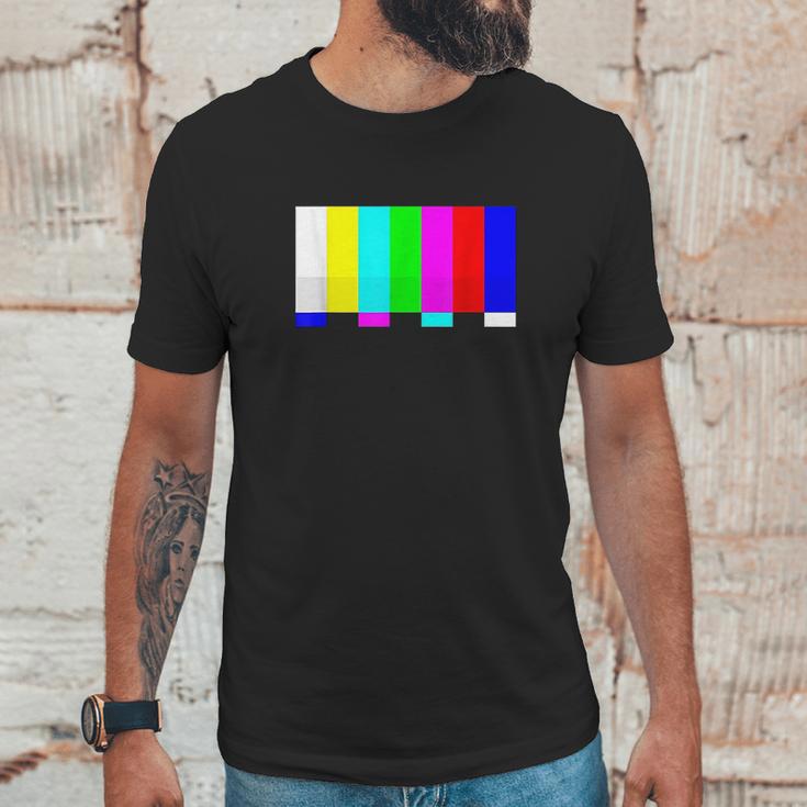 No Signal Television Screen Color Bars Test Pattern Unisex T-Shirt Gifts for Him