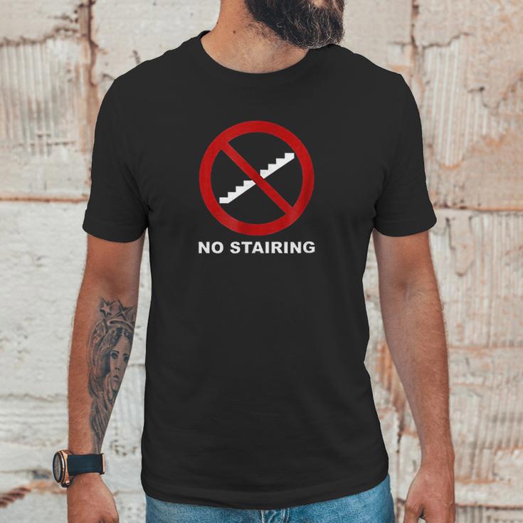 No Stairing Logo Unisex T-Shirt Gifts for Him