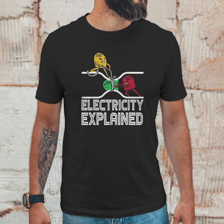 Ohm Volt Amp Electricity Explained Unisex T-Shirt Gifts for Him