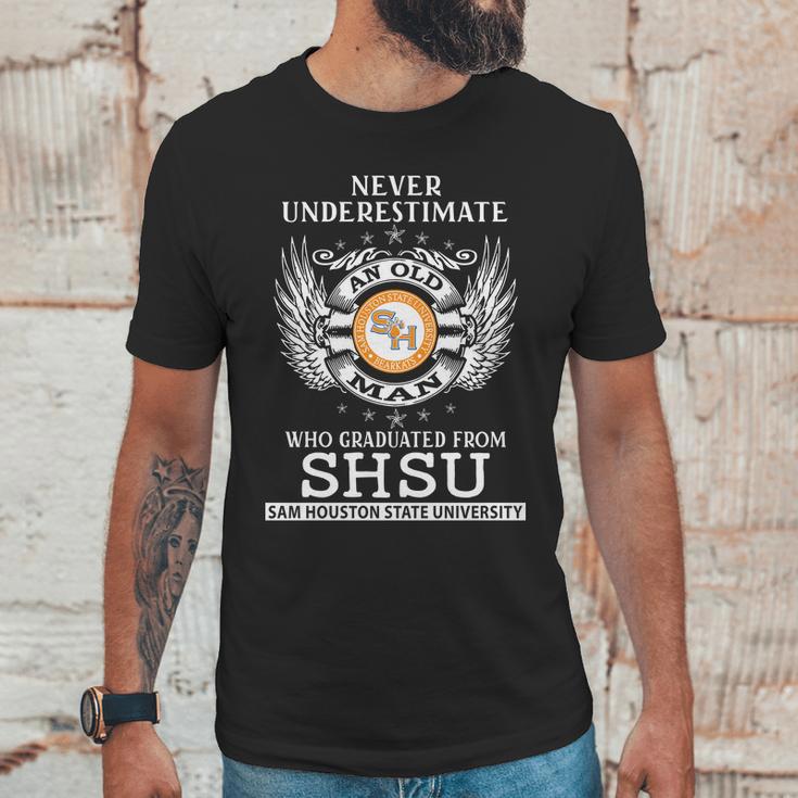 Old Man- Graduated From Shsu- Sam Houstan State University Unisex T-Shirt Gifts for Him