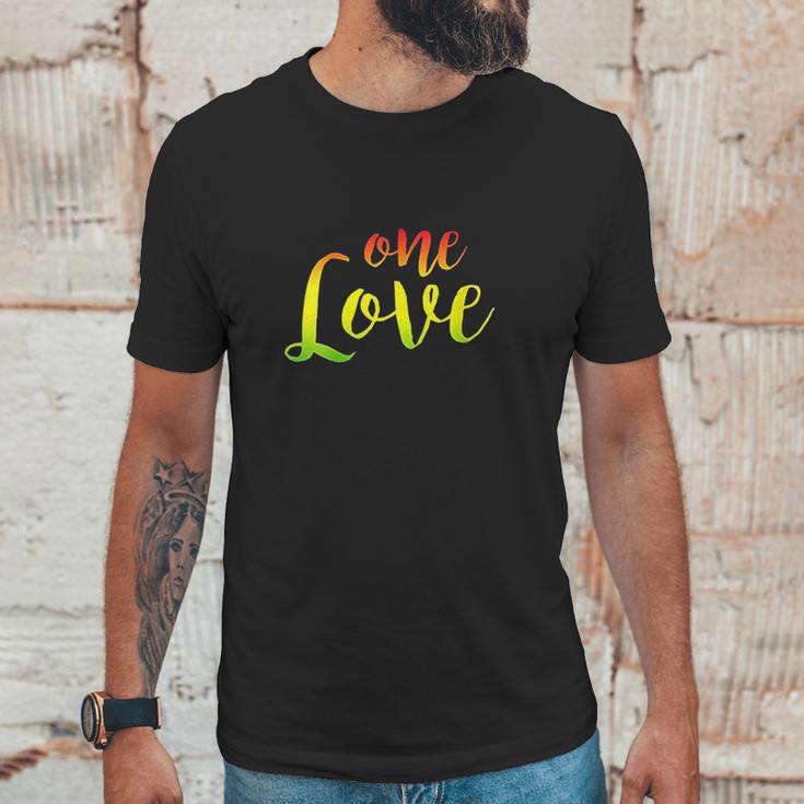 One Love Rasta Reggae Roots Peace Love Unisex T-Shirt Gifts for Him