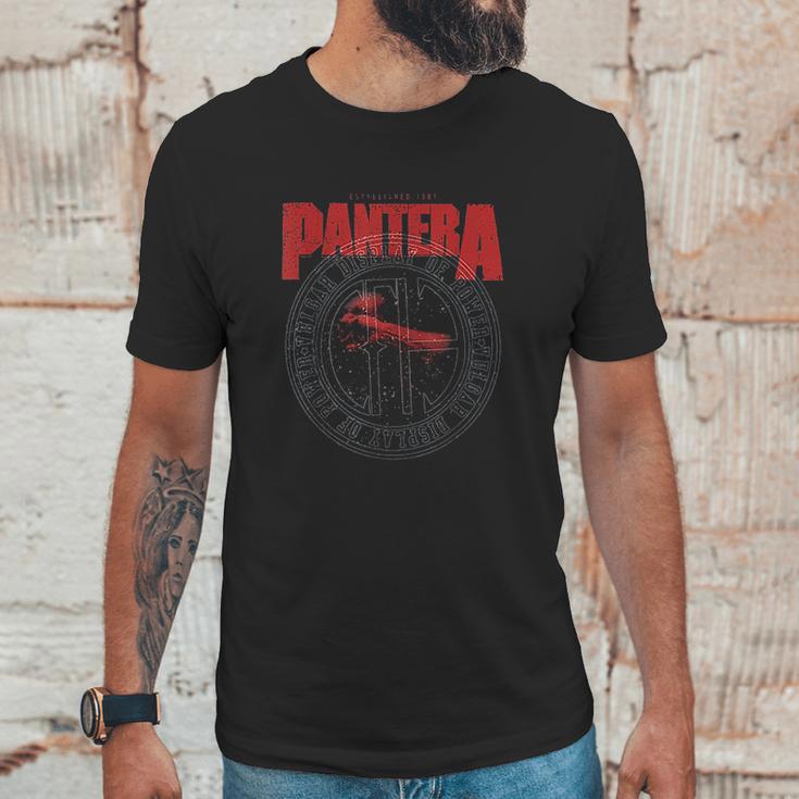 Pantera Vulgar Display Of Power Circle Unisex T-Shirt Gifts for Him