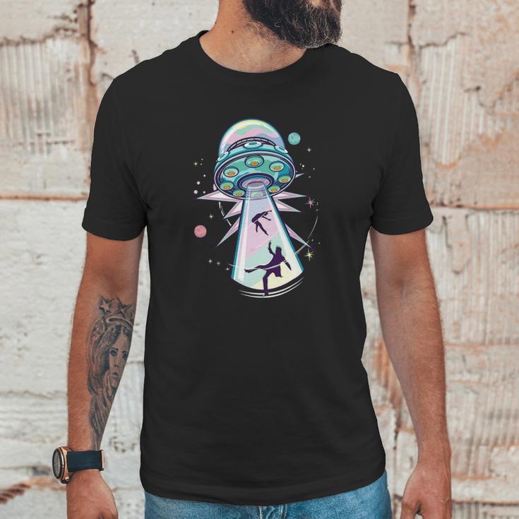 Pastel Goth Alien Abduction Aesthetic Spaceship Nu Goth Unisex T-Shirt Gifts for Him