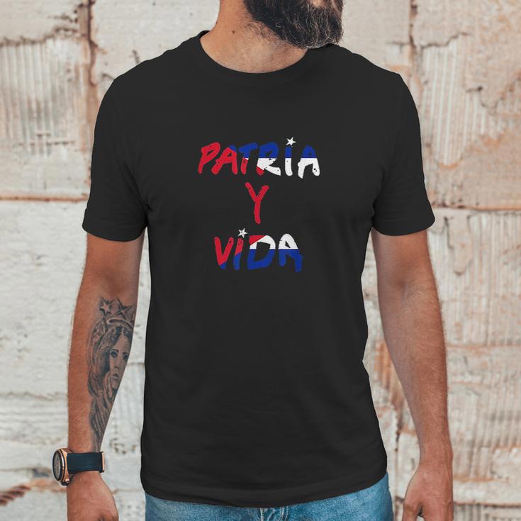 Patria Y Vida Cuba Cuban Freedom Movement Himno Cubano Unisex T-Shirt Gifts for Him