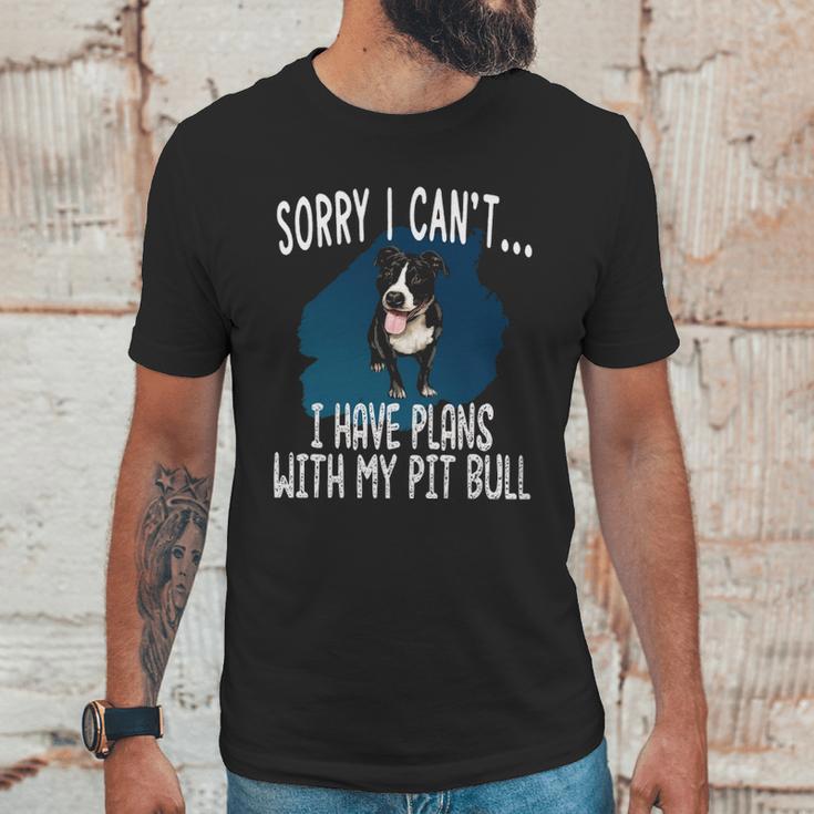 I Have Plans With My Pitt Bull Dog Unisex T-Shirt Gifts for Him