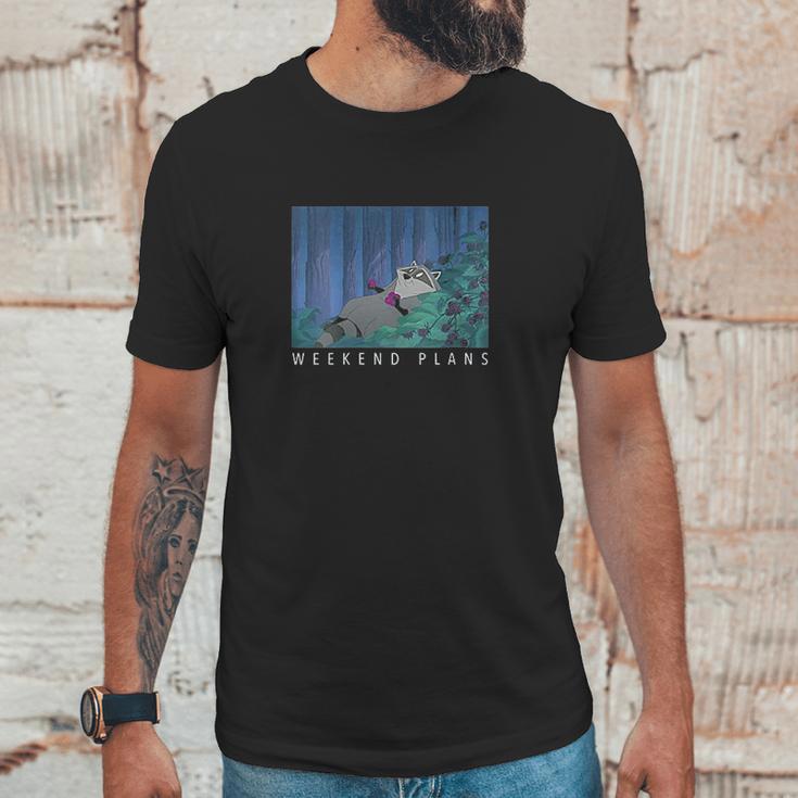 Pocahontas Meeko Weekend Plans Unisex T-Shirt Gifts for Him