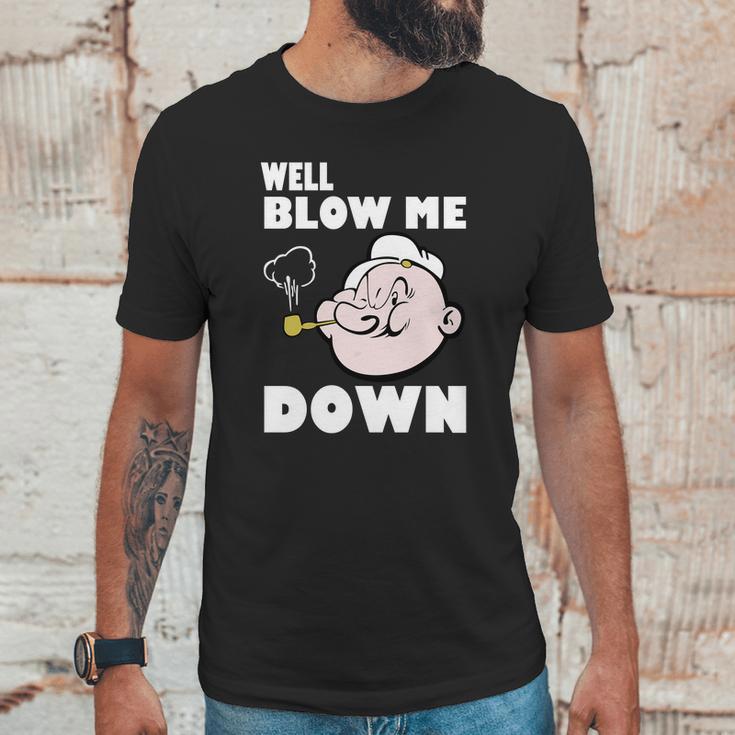 Popeye Blow Me Unisex T-Shirt Gifts for Him