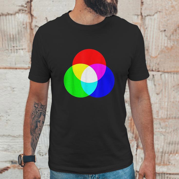 Primary Color Mixing Rgb Color Model Art Paint Unisex T-Shirt Gifts for Him