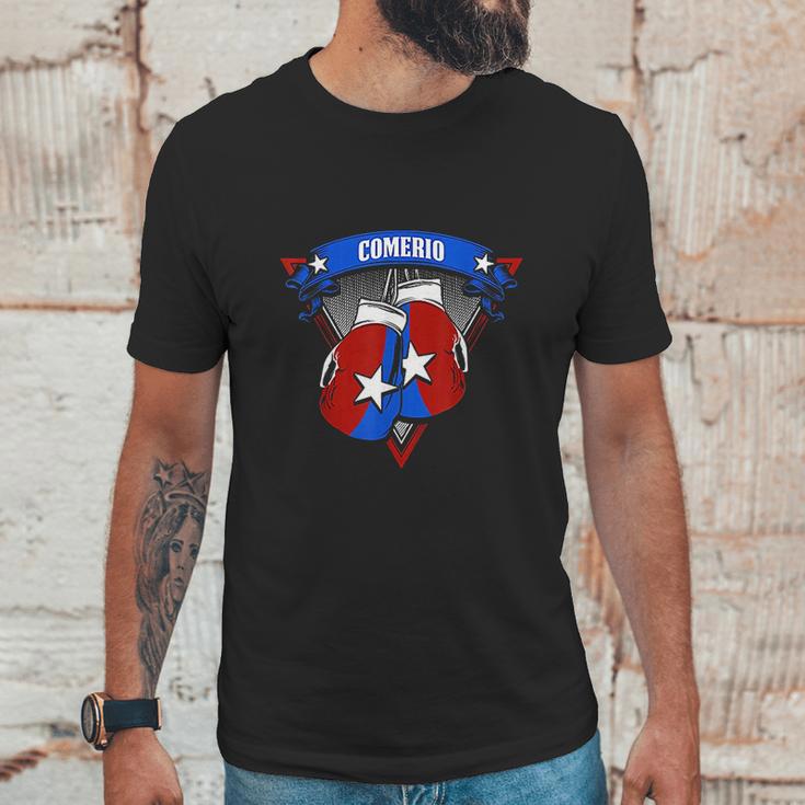 Puerto Rican Comerio Puerto Rico Boxing Gloves Unisex T-Shirt Gifts for Him