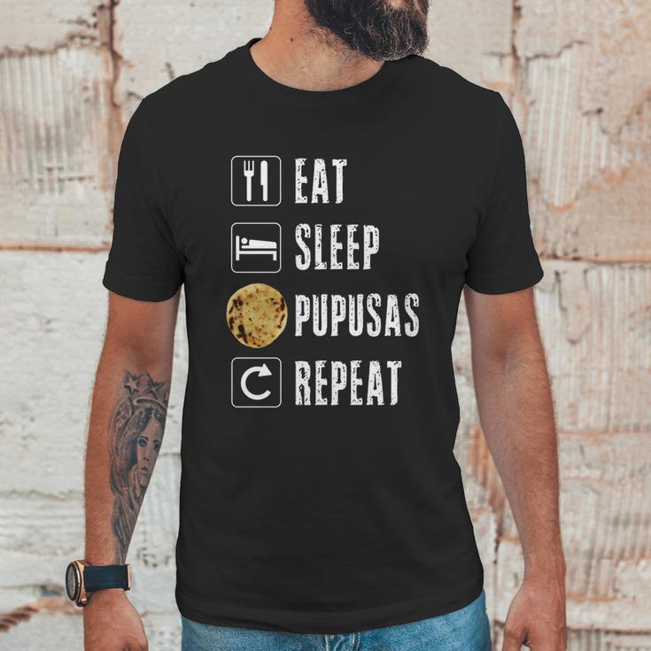 Pupusas El Salvador Gift Salvadorian Food Salvi Guanaco Eat Funny Gift Unisex T-Shirt Gifts for Him