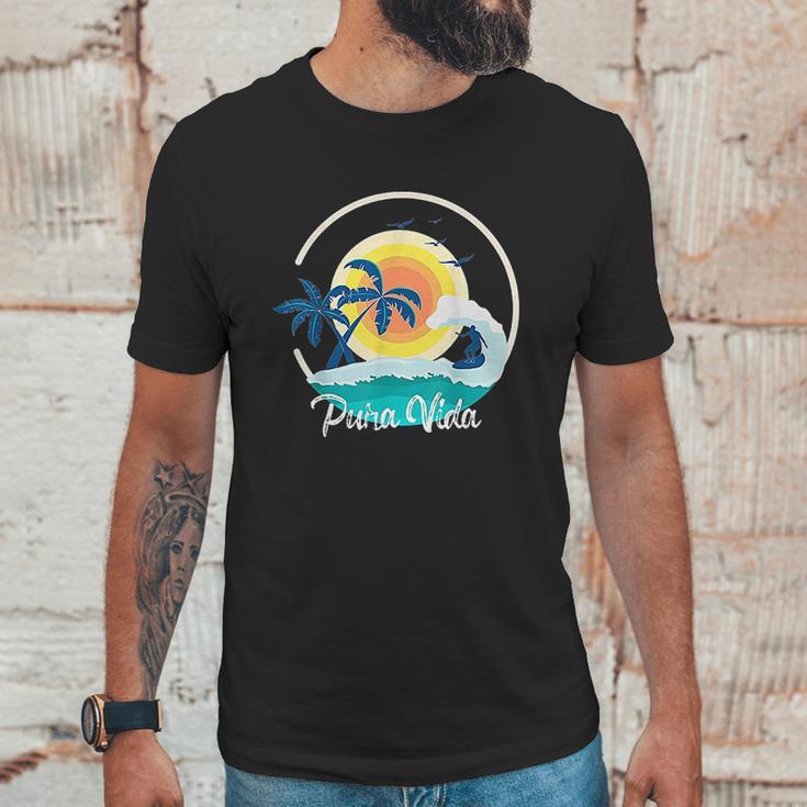 Pura Vida Costa Rica Toucan Tropical Surf Beach Gift Unisex T-Shirt Gifts for Him