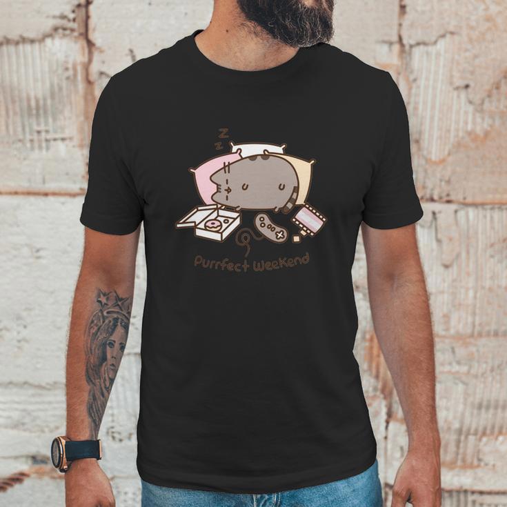 Pusheen Purrfect Weekend T-Shirt Unisex T-Shirt Gifts for Him