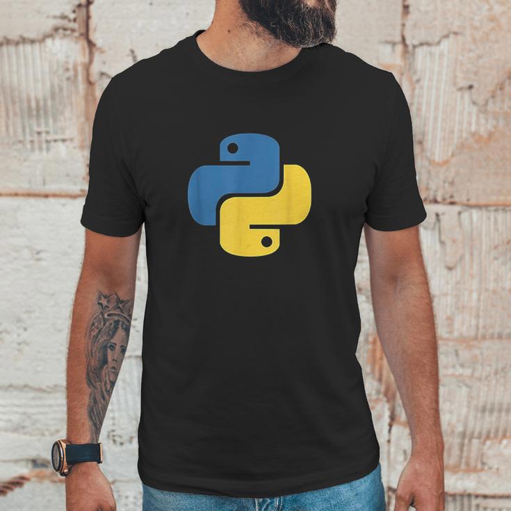 Python Logo For Developers Unisex T-Shirt Gifts for Him