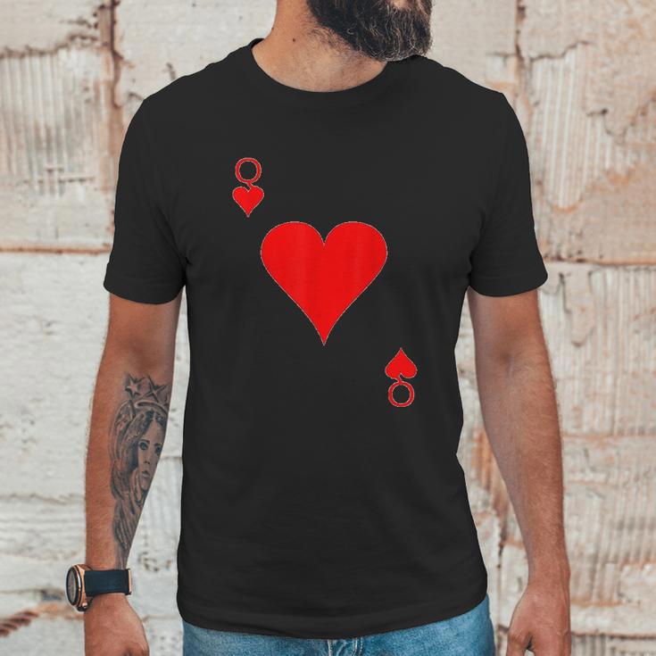 Queen Of Hearts Deck Of Cards Halloween Unisex T-Shirt Gifts for Him