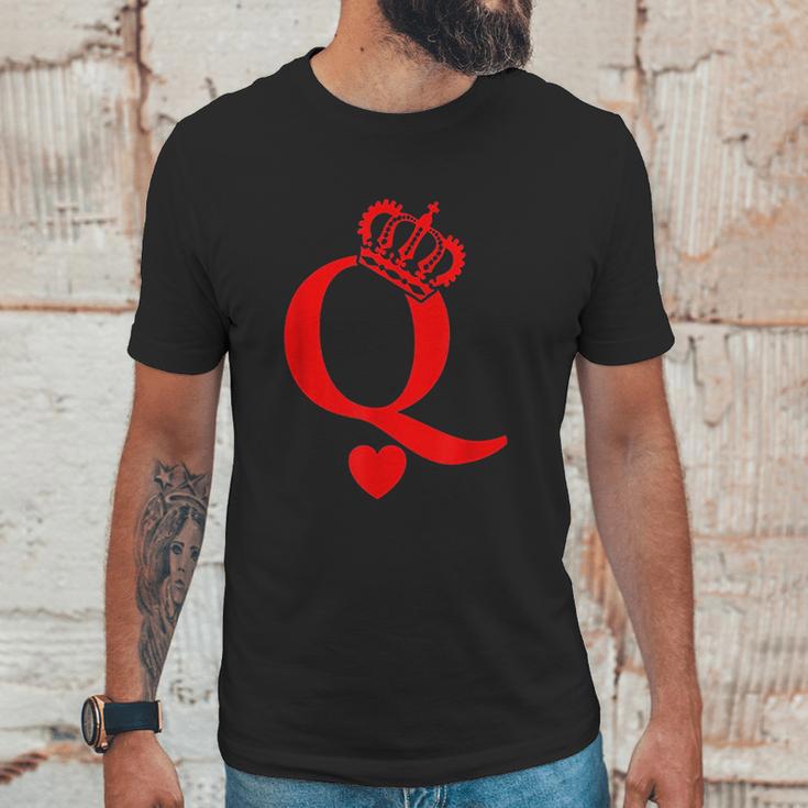 Queen Of Hearts King Of Hearts Unisex T-Shirt Gifts for Him