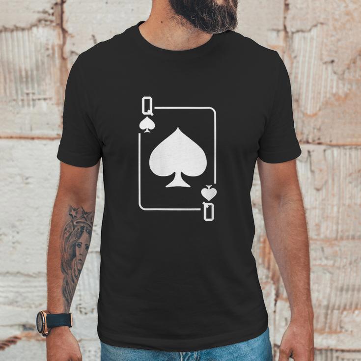 Queen Of Spades Playing Card Halloween Costume Dark Unisex T-Shirt Gifts for Him