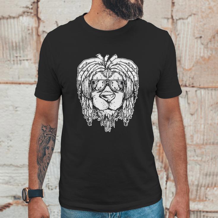 Rastafari Lion Dreadlocks Rasta Reggae Music Funny Gift Unisex T-Shirt Gifts for Him