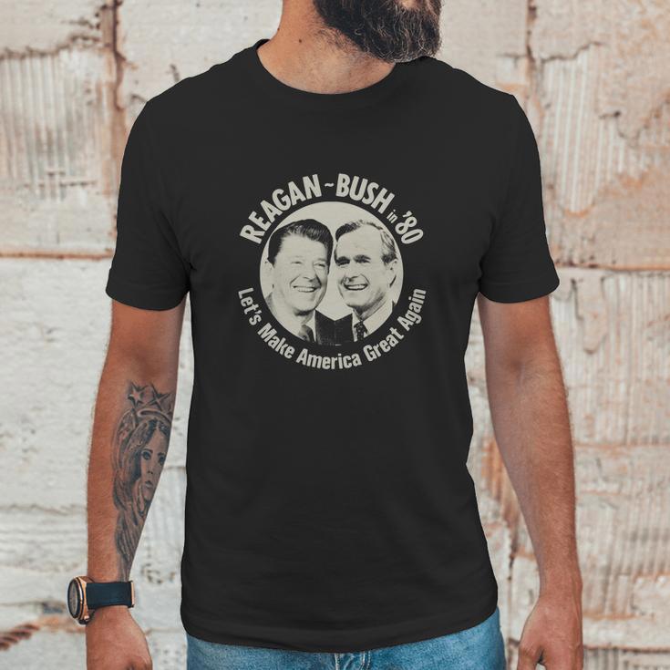 Reagan Bush 80 Campaign Unisex T-Shirt Gifts for Him