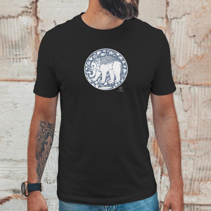 Regal Medieval Elephant Print By The Arabesque Unisex T-Shirt Gifts for Him