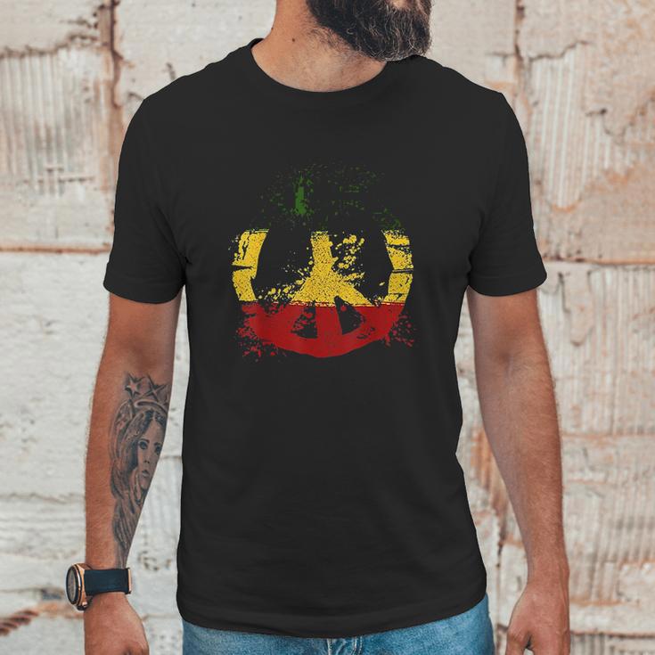 Reggae Music Peace Sign Rastafari Rasta Gift Unisex T-Shirt Gifts for Him