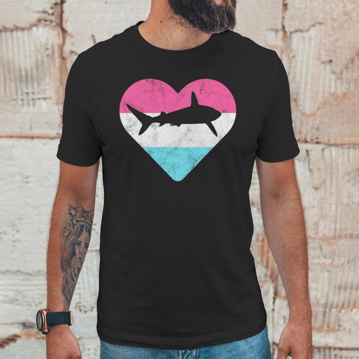 Retro Vintage Mako Shark Heart Gift Unisex T-Shirt Gifts for Him