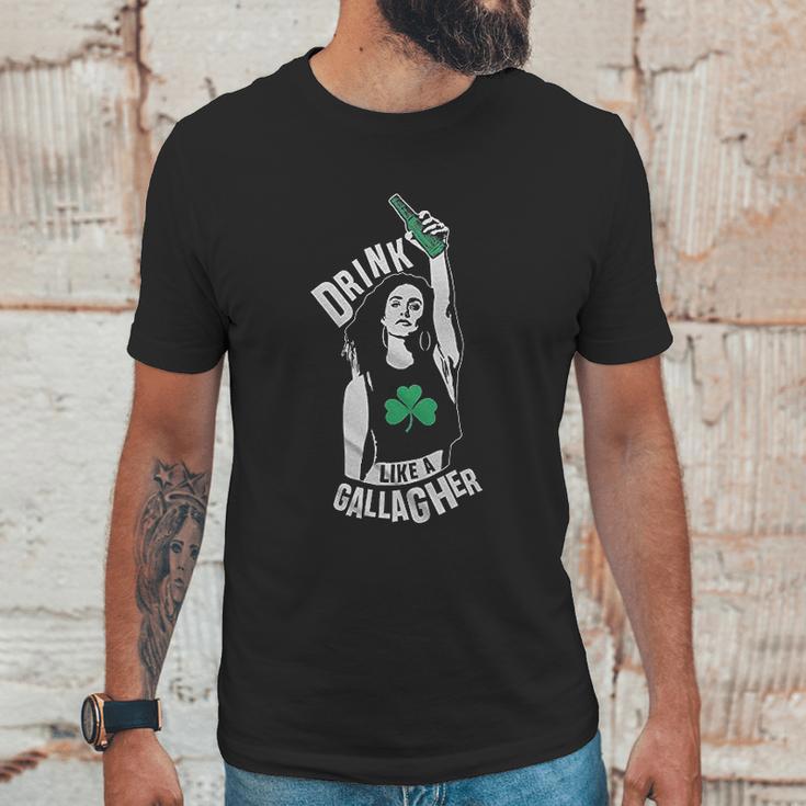 Retta Drink Like A Gallagher Ladies Unisex T-Shirt Gifts for Him