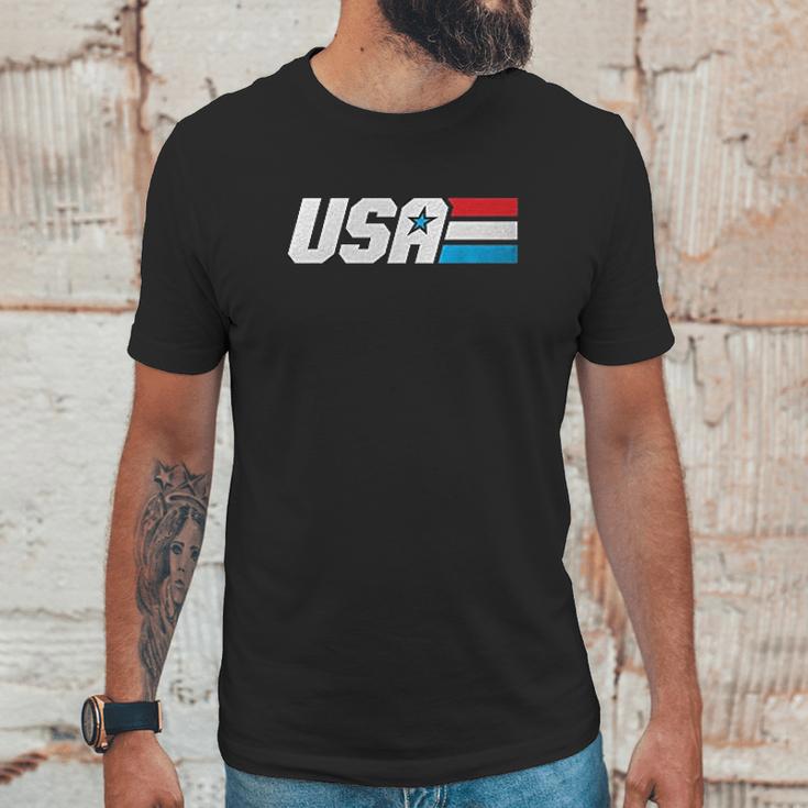 Retta Usa Military Style American Pride Patriotic Unisex T-Shirt Gifts for Him