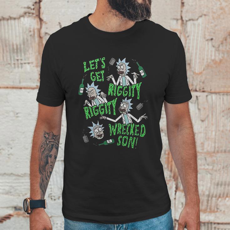 Ripple Junction Rick And Morty Riggity Riggity Wrecked Unisex T-Shirt Gifts for Him