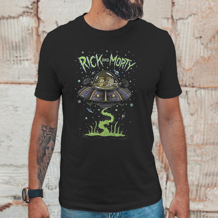 Ripple Junction Rick And Morty Spaceship Dumping Unisex T-Shirt Gifts for Him