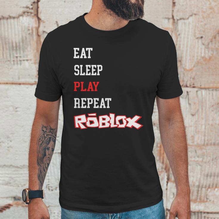 Roblox Eat Sleep Play Repeat Unisex T-Shirt Gifts for Him