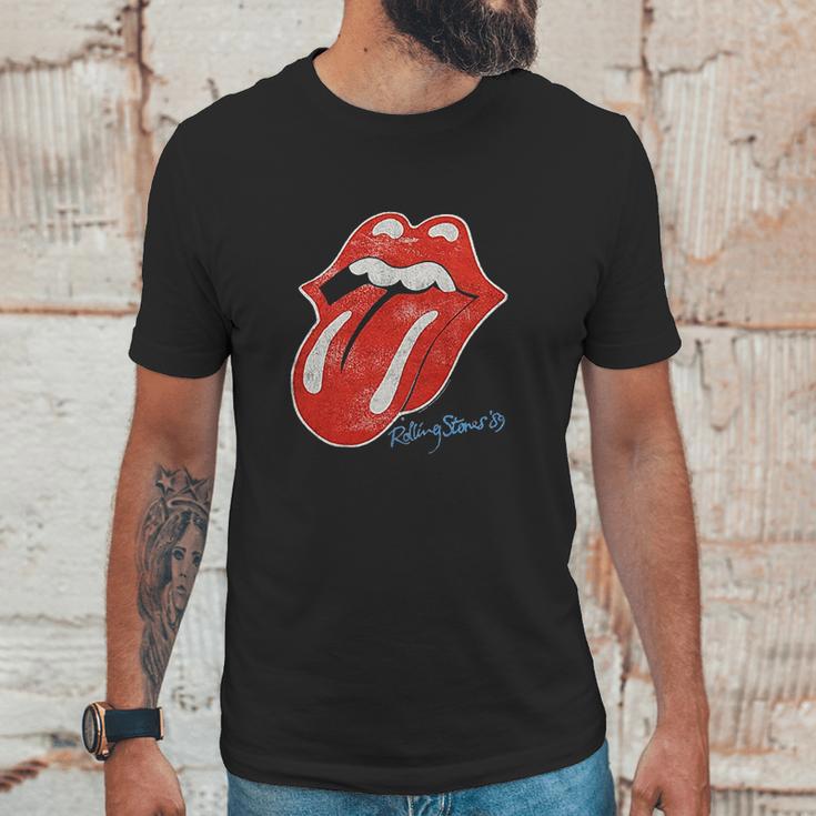 Rolling Stones The 89’ Distressed Print Tongue Unisex T-Shirt Gifts for Him