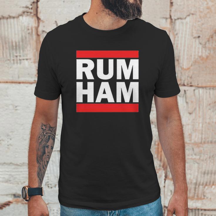 Rum Ham Funny Logo Parody Graphic Unisex T-Shirt Gifts for Him