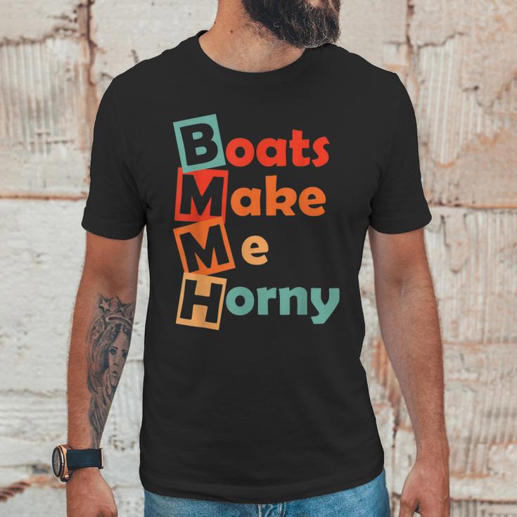 Sadiecrowell Boats Make Me Horny Vintage Unisex T-Shirt Gifts for Him