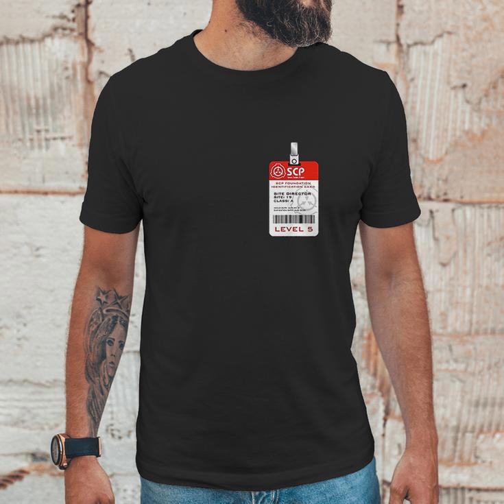 Scp Foundation Site Director Badge Unisex T-Shirt Gifts for Him