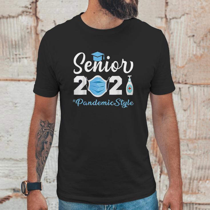 Senior 2021 Pandemic Style Quarantine Social Distancing Unisex T-Shirt Gifts for Him