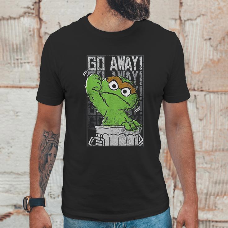 Sesame Street Oscar The Grouch Go Away Unisex T-Shirt Gifts for Him