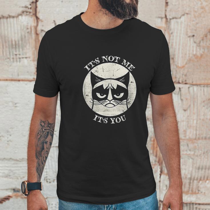 Siamese Cat Grumpy Funny Expression Its Not Me Its You Unisex T-Shirt Gifts for Him