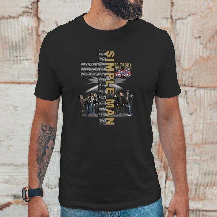 Simple Man Lyric Cross 51 Years From 1969 To 2020 Lynyrd Skynyrd Unisex T-Shirt Gifts for Him