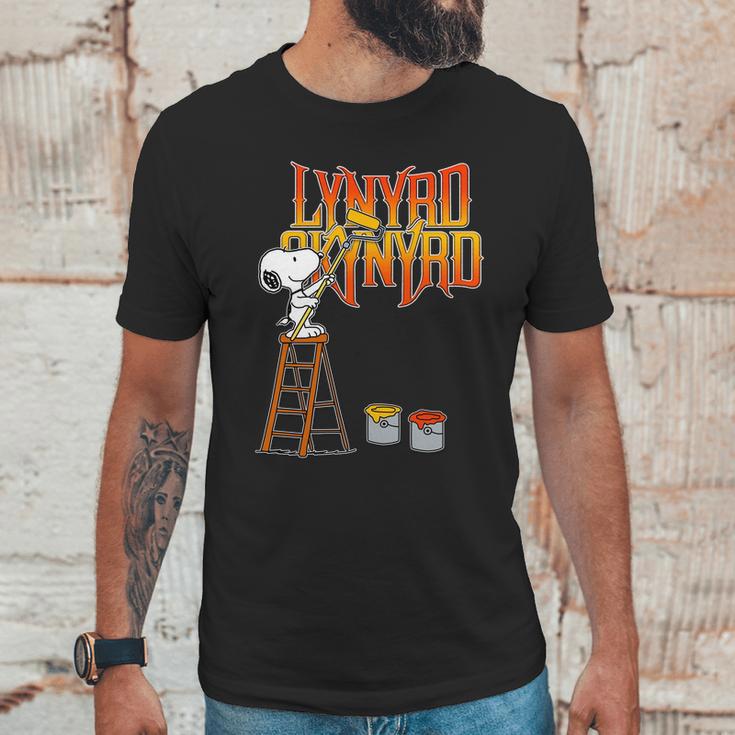 Snoopy Drawing Lynyrd Skynyrd Unisex T-Shirt Gifts for Him