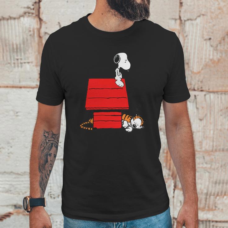 Snoopy And Hobbes Unisex T-Shirt Gifts for Him