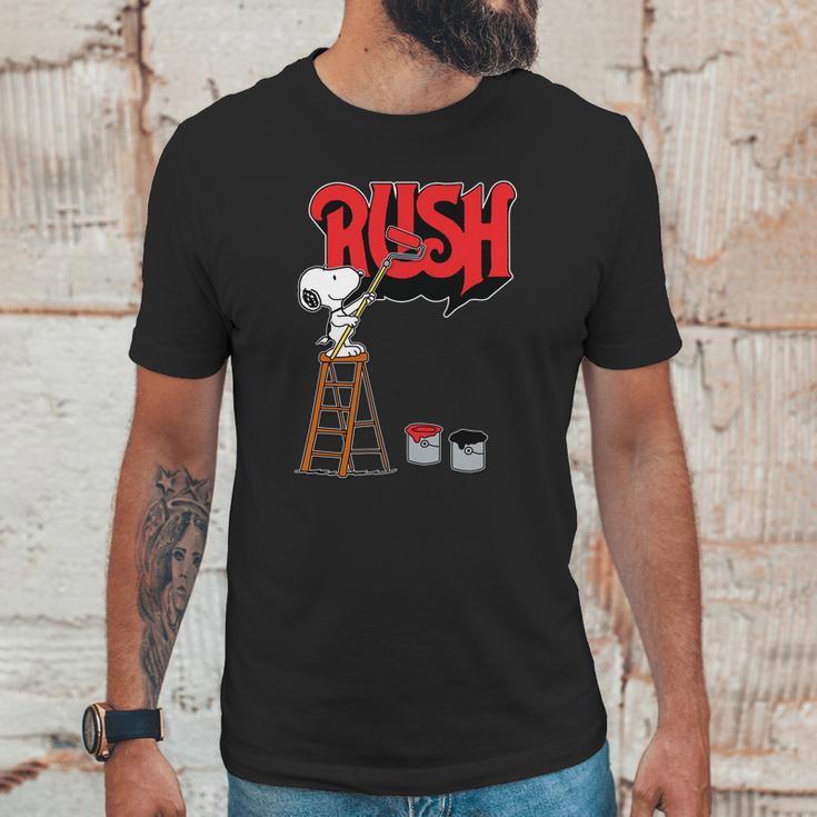 Snoopy Paint Rush Unisex T-Shirt Gifts for Him