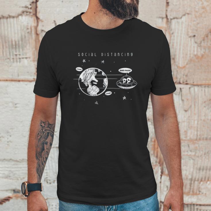 Social Distancing Aliens Distance Unisex T-Shirt Gifts for Him